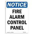 Signmission OSHA Notice Sign, Fire Alarm Control Panel, 18in X 12in Decal, 12" W, 18" L, Portrait OS-NS-D-1218-V-12522